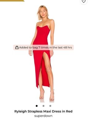 Revolve Superdown Ryleigh Strapless Maxi Dress